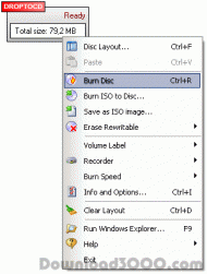 DropToCD (DataCD/DVD) screenshot